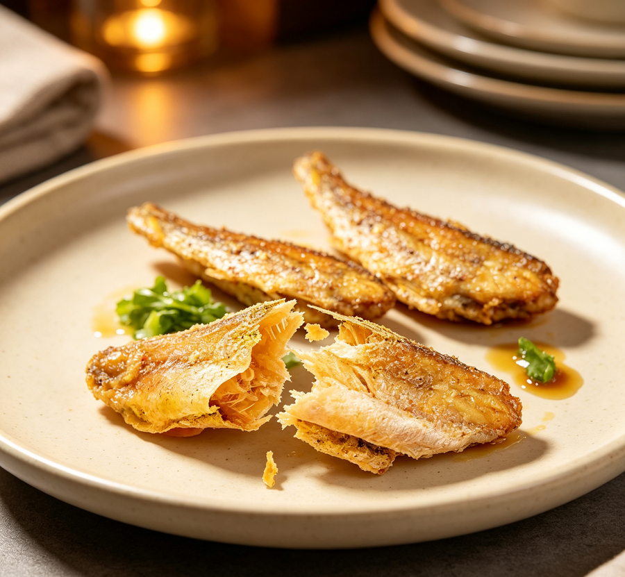 Pan-fried fish fillets